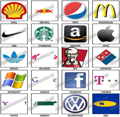 Logos 100 Pics Answers